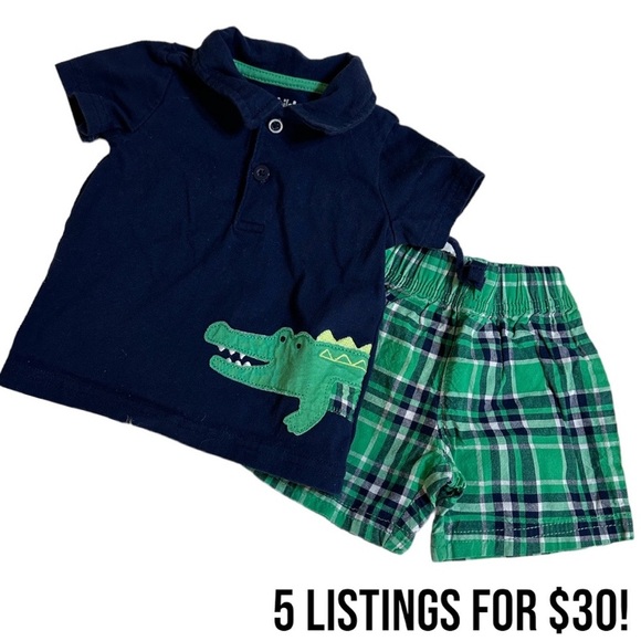 Carter’s  baby boy matching outfits set 
Size 3-6 months - Picture 1 of 10